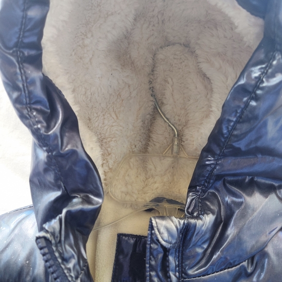 Tahari Kid's Metallic Puffer Jacket - Picture 7 of 15